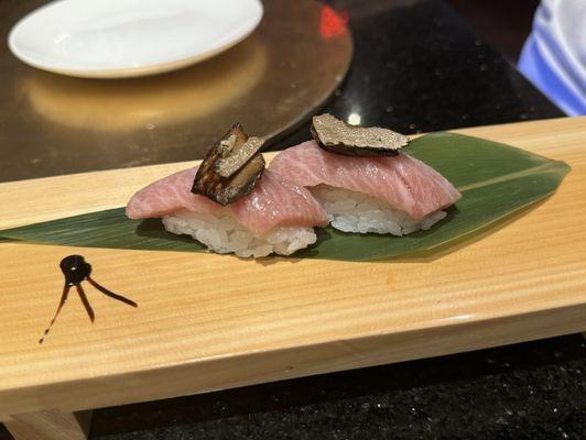 Specialty nigiri (fatty tuna)