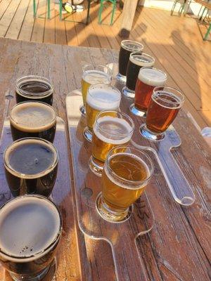 Beer flights.