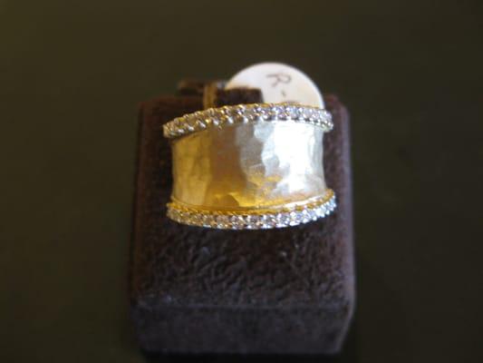 This is a 14kt. Yellow Gold and Diamond Ring from the I. Reiss Collection.