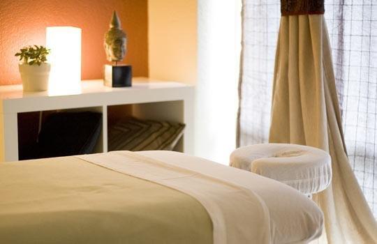 The delicate environment with comfort bed and towels.