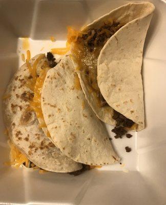 Soft Tacos- Meat and cheese only (Take out)