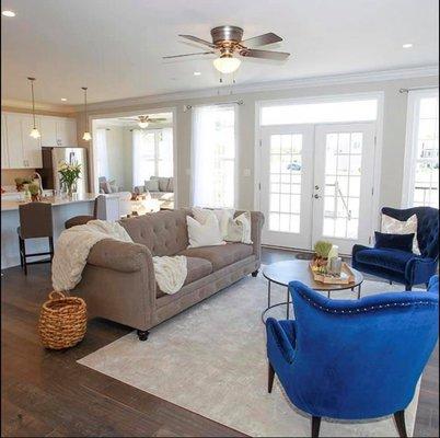 Homearama 2018 Living Room Staging Suffolk, VA