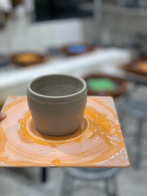 Pottery class production!