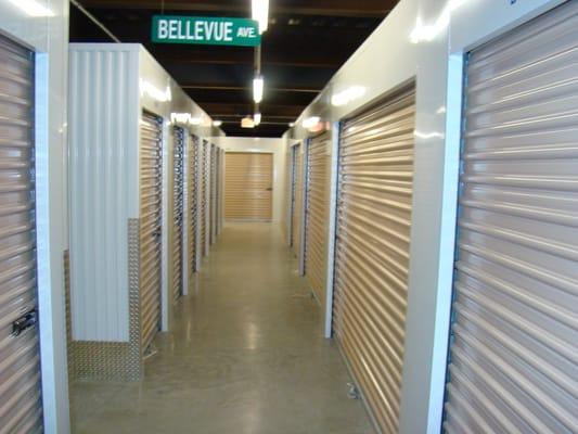 Climate and humidity controlled indoor storage units 'on Bellevue Ave'. We have 10 different sizes to choose from!