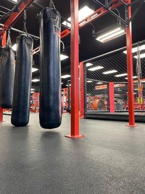 Punching bag area