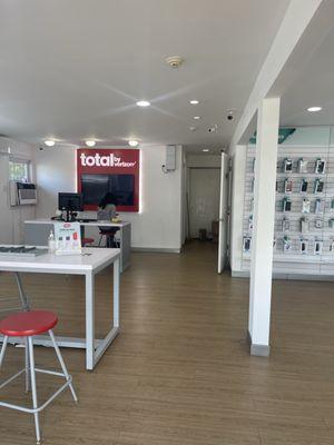 Total wireless inside of store