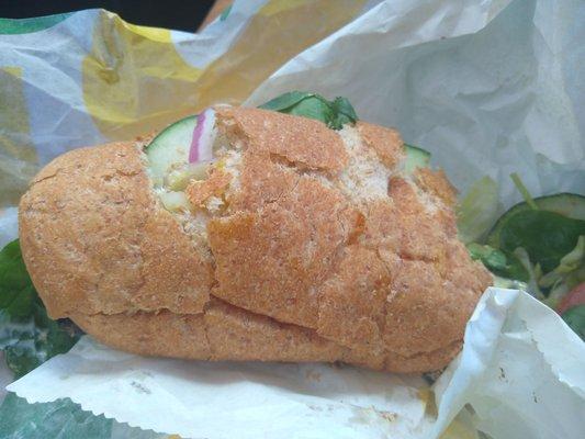 Lousy sandwich ordered online