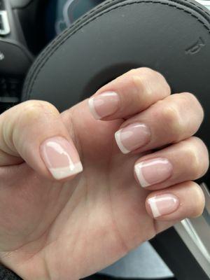 SNS dip powder French manicure