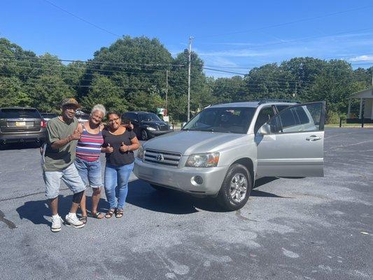 Happy Customers riding out the lot with what they looked for. Let us help you Find the car you want!