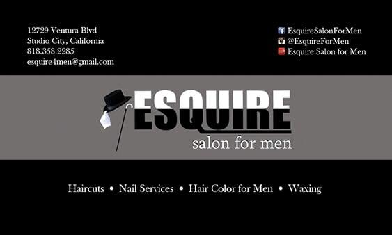 Follow us on Instagram: @esquireformen and on Facebook: Esquire Salon For Men