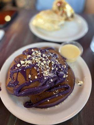 Ube pancakes