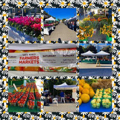 Montage of images from Santa Monica Farmers' Market - Sundays on Main Street