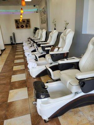 Nice new pedicure chairs