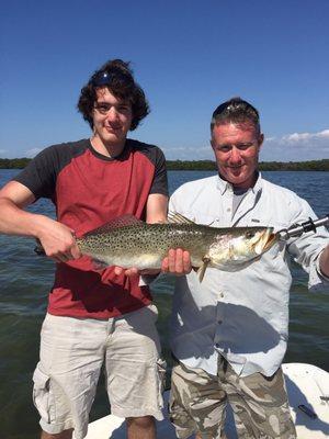 Caught a great 28 inch sea trout