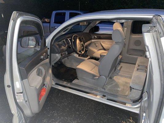 After picture of how nice my truck turned out after the steam cleaning. Seats almost looked brown beforehand.