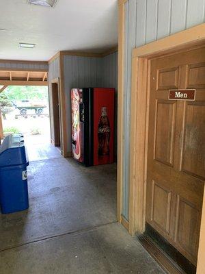 Bathrooms at the top (visitors center)