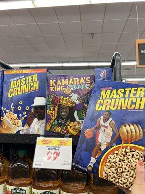 Love the local cereal choices.