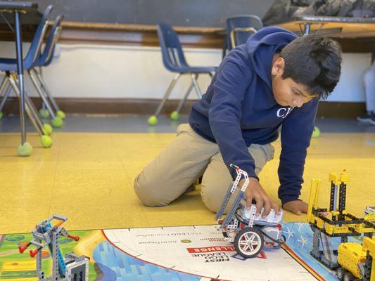 Lego Robotics co-curricular - does your student want to build and program Lego Spike Prime sets every day??!!  He or she can at CJA!