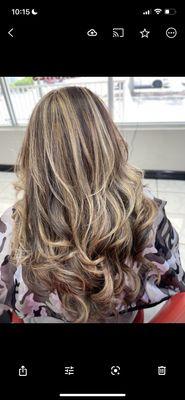 Blonde highlights