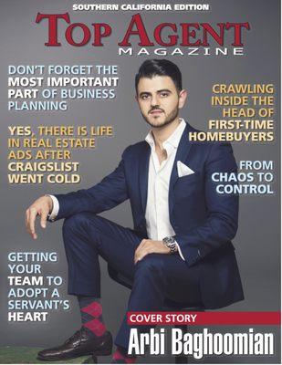 Proud and honored to be on the SEP. 2016 cover of Top Agent Magazine.