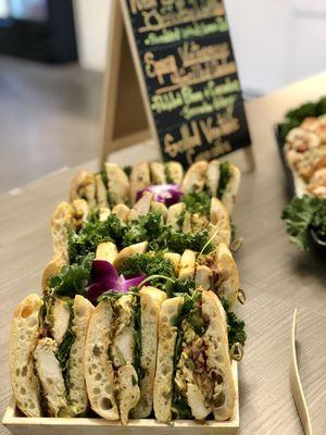 Sandwiches are blank canvases, let us create a custom menu for your event that will impress your guests, clients or friends.