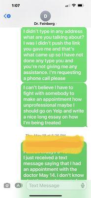 Text messages asking for help no help!