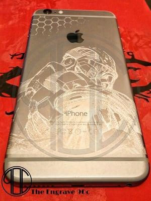 Iphone 6 plus custom laser engraving