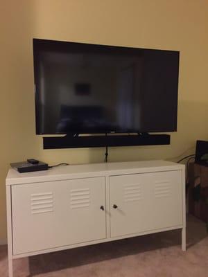 TV with soundbar