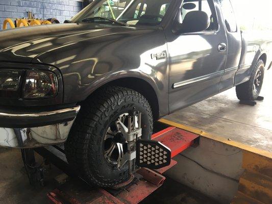 Alignment and Front End Repair, Yes We Can Align Over Sized & Lowered Vehicles