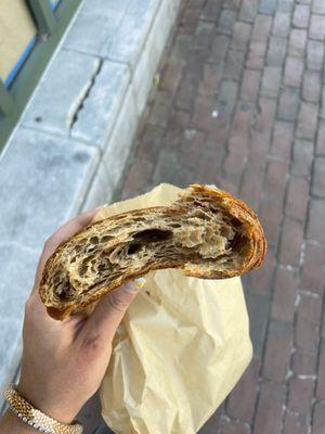 Inside of whole west croissant from seylou