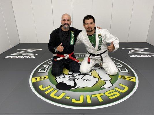 Grandmaster Carlos Machado and his student Professor Sebastian Mejias