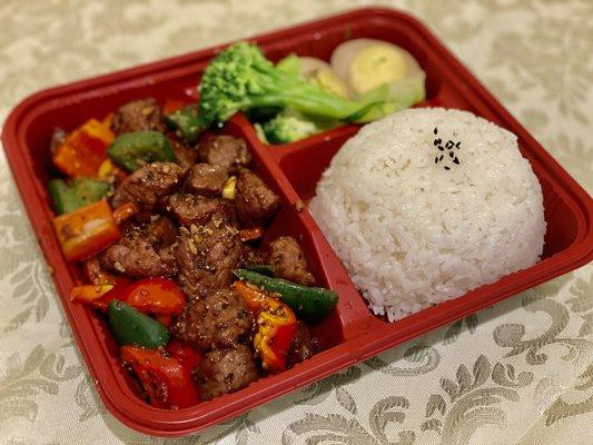 黑椒牛柳飯 Black Pepper Sauce Tenderloin Rice Set