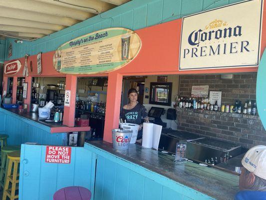 Outdoor bar