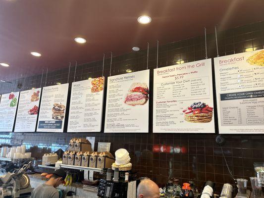 Menu board