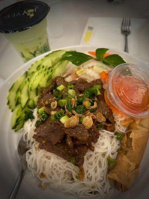 Egg roll beef vermicelli