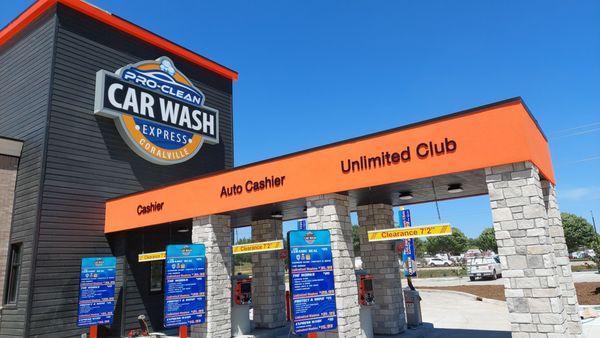 Entrance to carwash