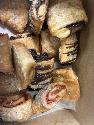 Rugelach apricot chocolate raspberry cinnamon nut chocolate caramel to die for and they ship