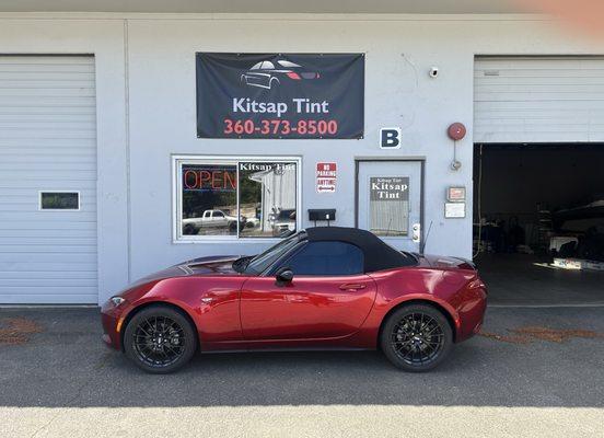 My 2023 MX-5 W/Tint by @kitsap Tint