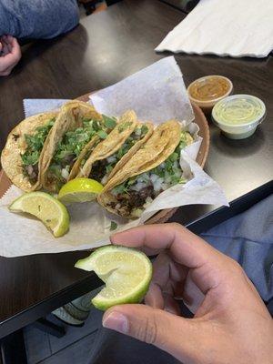 Lengua tacos made to perfection