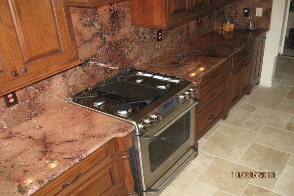 Juperana Bordeaux Granite Kitchen