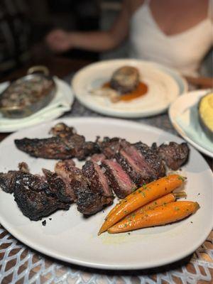 40 day dry aged bone-in rib eye