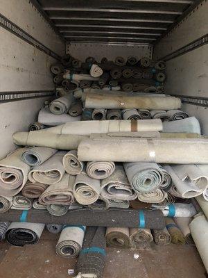 Once destined for landfills, HTS now accepts clean & dry carpet for 100% recycle credit and discounted tip fee!