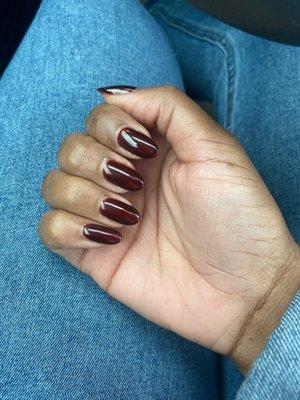 Gel polish change. $15.