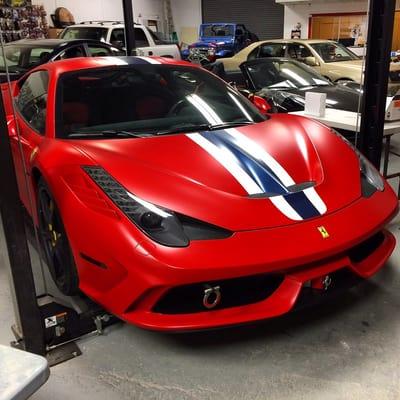 Ferrari 458 speciale radar install