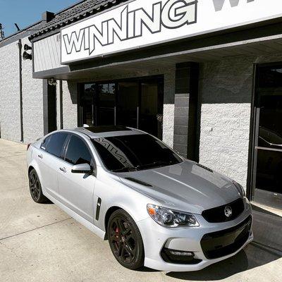 Here's another Chevy SS with all around limo tint. This one also got 20% on the windshield as well