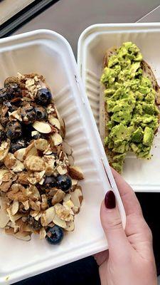 Almond Butter Toast & Avocado Toast- just get it!!