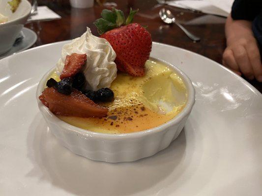 white chocolate creme brûlée