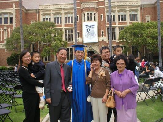 Patrick enjoying his graduation with family at his graduation. Our coaches seek to develop a personal relationship with students