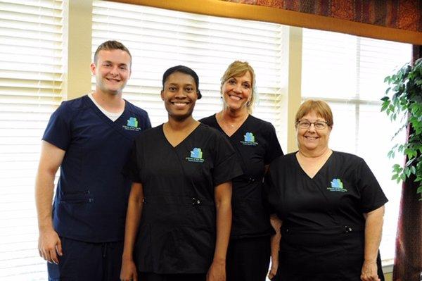 Members of our Caregiver staff at Friends of the Family Home Health Care.