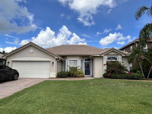 Tile roof installation